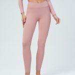 Pink V-Waist Leggings 24"