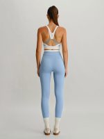 Light Blue Natural Waisted Leggings 25" - Image 10