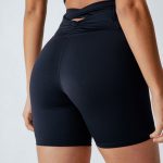 Black Cut Out Shorts 5"