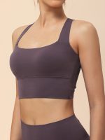 Purple Twist X-Cross Sports Bra - Light Support - Image 4