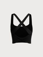 Black Twist X-Cross Sports Bra - Light Support - Image 11