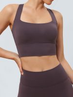 Purple Twist X-Cross Sports Bra - Light Support - Image 3