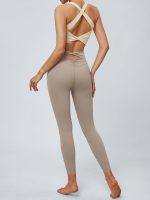 White Twist X-Cross Sports Bra - Light Support - Image 6