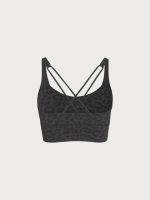 Grey Leopard X Cross Sports Bra-Light Support - Image 4