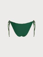 Green Snake Print Reversible Tie Bikini Bottom - Image 12