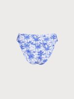 Blue Print Textured Natural Waisted Bikini Bottom - Image 7