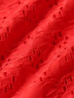 Red Textured Plus Size Bikini Bottom - Image 9