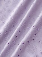 Purple Floral Textured Plus Size Bikini Bottom - Image 8