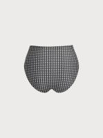 Black Gingham Plus Size Tankini Bottom - Image 6