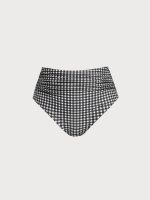 Black Gingham Plus Size Tankini Bottom - Image 5