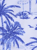 Blue Print Textured Halter Bikini Top - Image 7