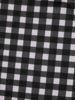 Black Gingham Plus Size Tankini Top - Image 8