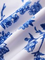 Blue Floral Plus Size Tankini Top - Image 7