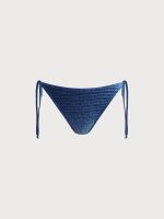Blue Gradient Textured Bikini Bottom - Image 7