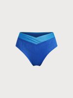 Blue Twist Plus Size Bikini Bottom - Image 5