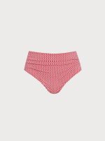 Red Gingham Plus Size Bikini Bottom - Image 4