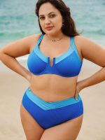 Blue Twist Plus Size Bikini Bottom - Image 4