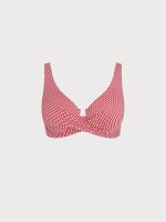 Red Gingham Plus Size Bikini Top - Image 6