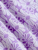 Purple Floral Print Plus Size Bikini Bottom - Image 8