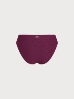 Burgundy Textured Tankini Bottom - Image 6
