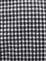 Black Gingham Bow Plus Size Bikini Top - Image 8