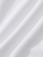 White Textured Plunge One-Piece Swimsuit - Image 7