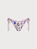 Multi Print Tie Bikini Bottom - Image 4
