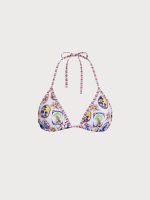 Multi Print Halter Bikini Top - Image 6