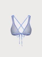 Blue Print Strappy Bikini Top - Image 9