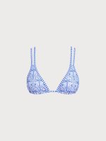 Blue Print Strappy Bikini Top - Image 8
