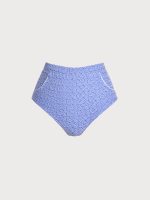 Blue Jacquard Full Coverage Surf Bottom - Image 6