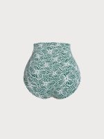 Green Jacquard Full Coverage Surf Bottoms - Image 7