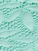 Cyan Lace-Trimmed Tankini Top - Image 8