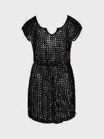 Black V Notch Plus Size Cover Up - Image 6