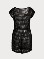 Black V Notch Plus Size Cover Up - Image 7