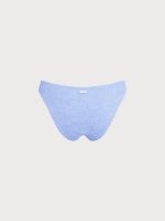 Light Blue Textured Bikini Bottom - Image 7