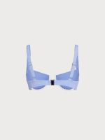 Coastal Light Blue Textured Underwire Bikini Top - Image 7