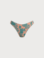 Green Floral Reversible Bikini Bottom - Image 9
