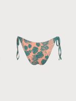 Green Floral Reversible Tie Bikini Bottom - Image 9