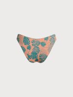 Green Floral Reversible Bikini Bottom - Image 10