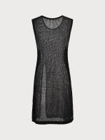 Black Round Neck Cover-up Dress - Image 6