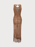 Brown Cover-Up Dress - Image 7