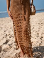 Brown Cover-Up Dress - Image 5
