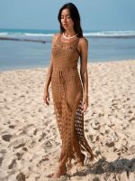 Brown Cover-Up Dress - Image 3