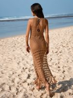 Brown Cover-Up Dress - Image 4