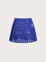 Blue Crochet Cover-Up Skirt - Image 7