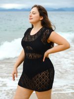 Black Plus Size Cover Up - Image 5