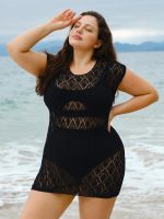 Black Plus Size Cover Up - Image 4