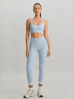 Light Blue U Neck Sports Bra - Light Support - Image 3