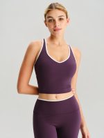 Purple V Neck Tank Top - Image 2